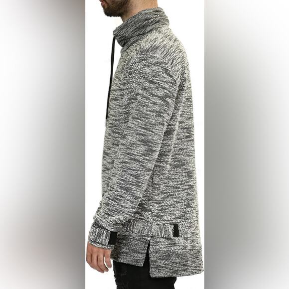 COPPER RIVET | Black & Pink Tweed Long Sleeve Adjustable Waist & Cuff Sweatshirt - Picture 16 of 16